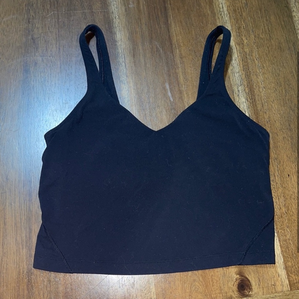 lululemon black align tank size 8!
